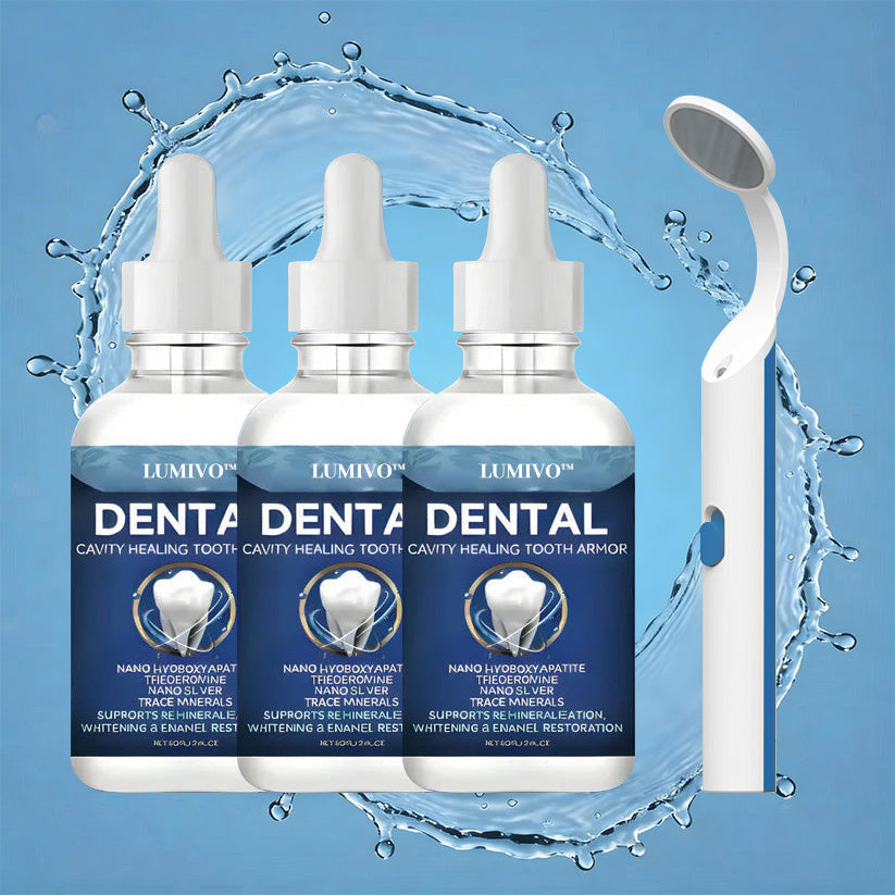 3x Teethdrops Serum+1x FREE LED Dental Mirror