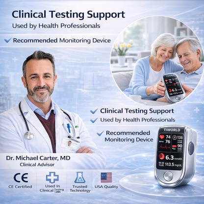 🔥Final 3 Hours : 2026 New Year Special🏆Aurora Tech™ Non-Invasive Blood Glucose Meter 99.9% Accuracy （Mayo Clinic Recommended）